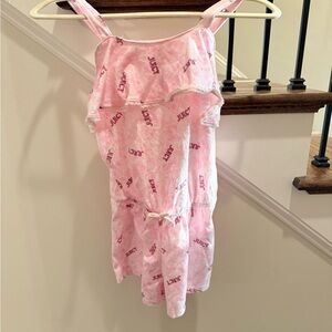 Juicy Couture Pink Chemise with Logo Print Size 12